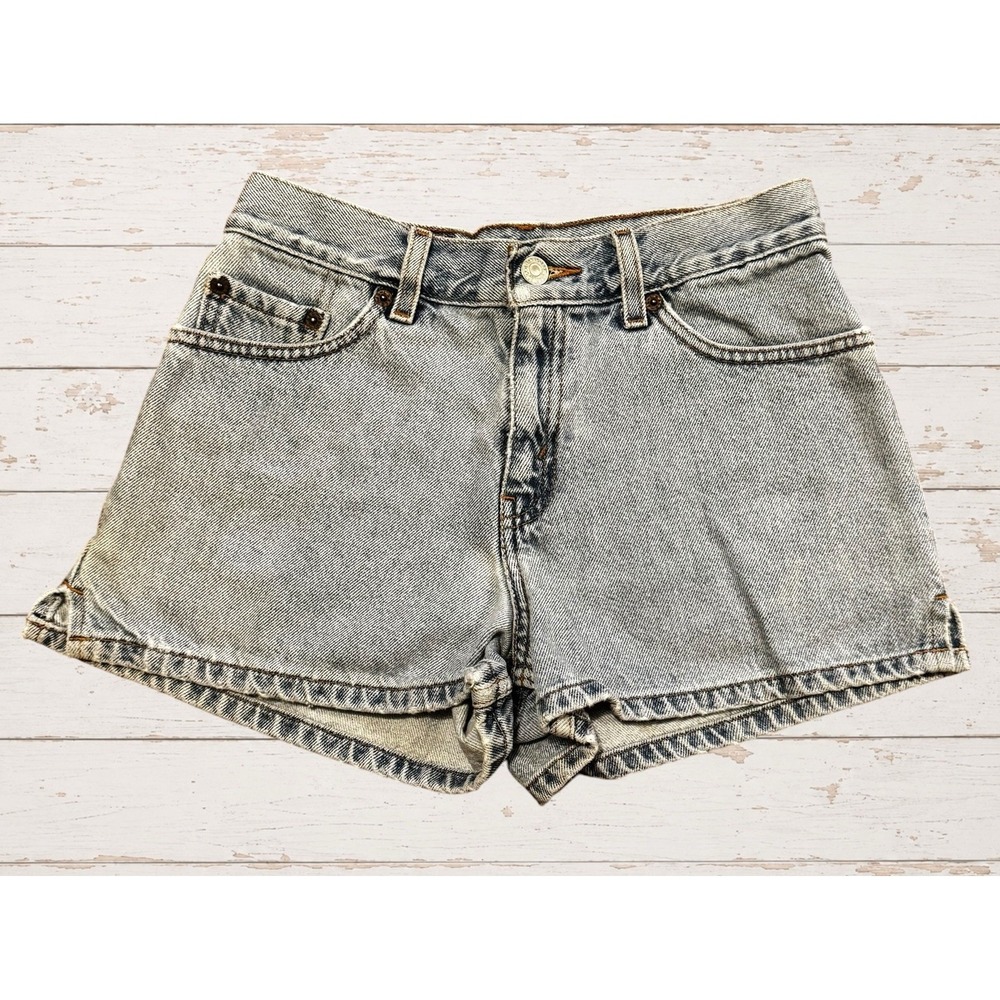 Vintage Levi's Light Wash Denim Shorts Women Size 3 Distressed